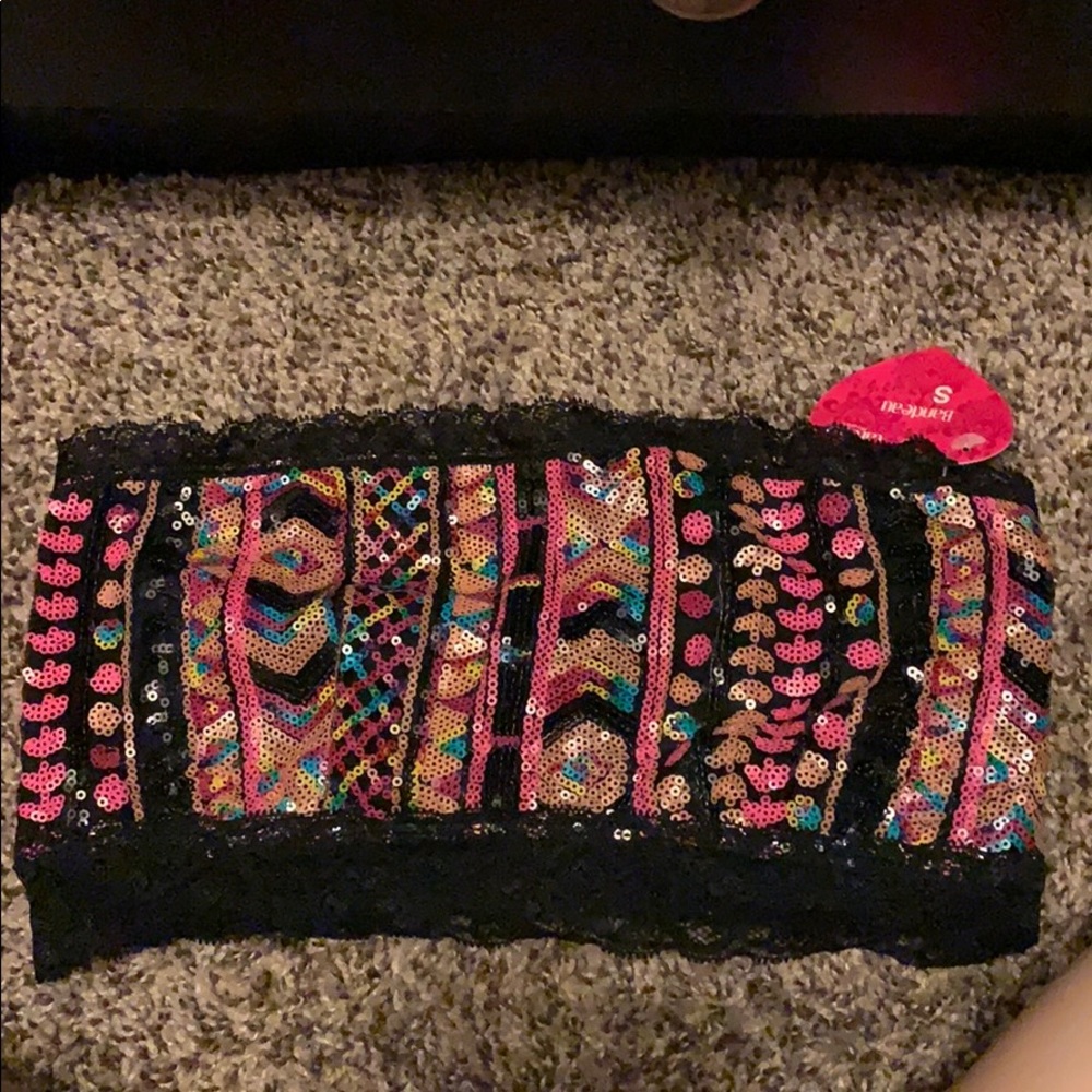 PRETTY MULTICOLOR BLING BRALETTE